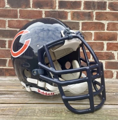 Casco de fútbol americano vintage Mike Singletary Chicago Bears auténtico Riddell AF-2 Foto 1 de 4