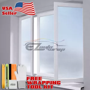 *Frosted Glass Film Home Bedroom Bathroom Office Window Privacy Sticker Decal - Picture 1 of 5