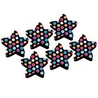 Ashley Dry Erase Magnetic Whiteboard Erasers, Star Dots, Pack Of 6
