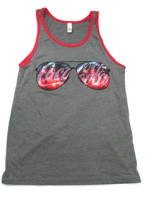 Coca-Cola Gray Tank Top Size X-Large Sunglasses Shades - Picture 1 of 2