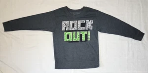Boys Sweatshirt Size M Hanes "Rock Out" - Picture 1 of 6