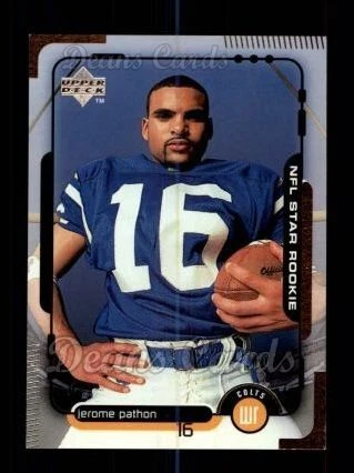1998 Upper Deck #20 Jerome Pathon Colts RC Washington 8 - NM/MT - Image 1 of 1