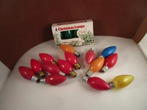 Vintage Mixed Lot of 18 Replacement Christmas Lights Bulbs C9 Untested - Picture 1 of 10