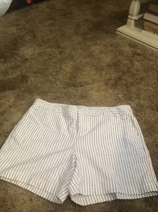 Women’s Merona Railroad Stripe Shorts-14 - Picture 1 of 7