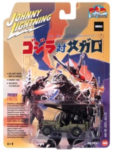 Jeep Godzilla Vs Megalon Willys 1/64 diecast por Johnny Lightning 0873JL01 - Imagen 1 de 4