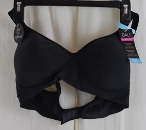 Bali Women's Comfort Revolution Full Coverage Wirefree Bra Black Size 38C - Picture 1 of 3