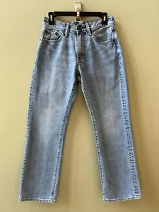 Gap Jeans Uomo 28x30 Blu Vestibilità Larga Gamba Dritta Cotone Denim 1969 Lavaggio Medio - Foto 1 di 19