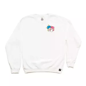 Sanrio Little Twin Stars Crew Neck Sweatshirt White L Brand New with Tag NWT - Picture 1 of 1