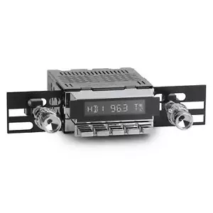 1965-67 Dodge Coronet Redondo RS Radio RetroSound AUX AM FM Chrome - Foto 1 di 6