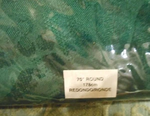 Bardwil Urlaub Tischdecke rund 70" Weihnachtsstern dunkelgrün Weihnachten NEU in Packung - Bild 1 von 8