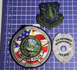 USAF NASA Kennedy Space Center Cape Canaveral Security Police patch LOT Florida - Picture 1 of 5