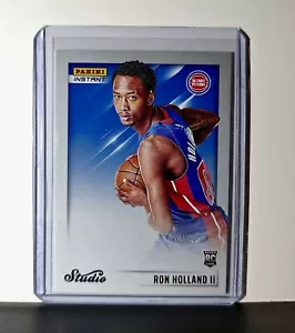 Ron Holland II 2024-25 Panini NBA Studio #33 Rookie Card Detroit Pistons 1/275 - Foto 1 di 2