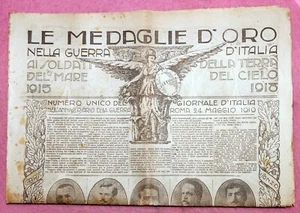Le Madaglie D'oro nella guerra d'Italia 1915 - 18 - Numero Unico - - Foto 1 di 1
