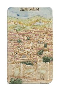 Domar Craftsmanship Art small Jerusalem rectangle plate 25 x 16 cm