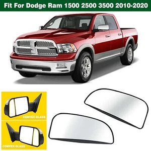 Par de espejos retrovisores laterales de remolque para Dodge Ram 1500 2500 3500 2010-2020 - Imagen 1 de 10