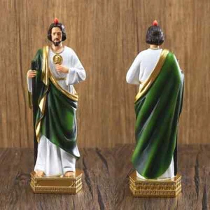 Estatua de San Judas católico cristiano pintado a mano santo religioso estatuilla - Imagen 1 de 13
