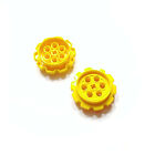 2x Yellow Lego Technic Tread Sprocket Wheel Large - 57519