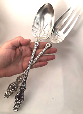 Antique Sterling Silver Whiting Lily Pattern Serving Set 11 1/2"   297 gr.