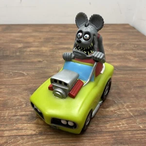2005 Ed Big Daddy Roth Rata Fink Hucha Moneda Banco Figura Funko Gris Verde - Imagen 1 de 12