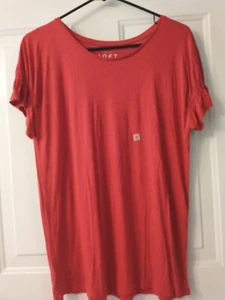 Nuevo con etiquetas Ann Taylor LOFT Pullover Manga Corta Especias Rayón Top Talla M - Imagen 1 de 5