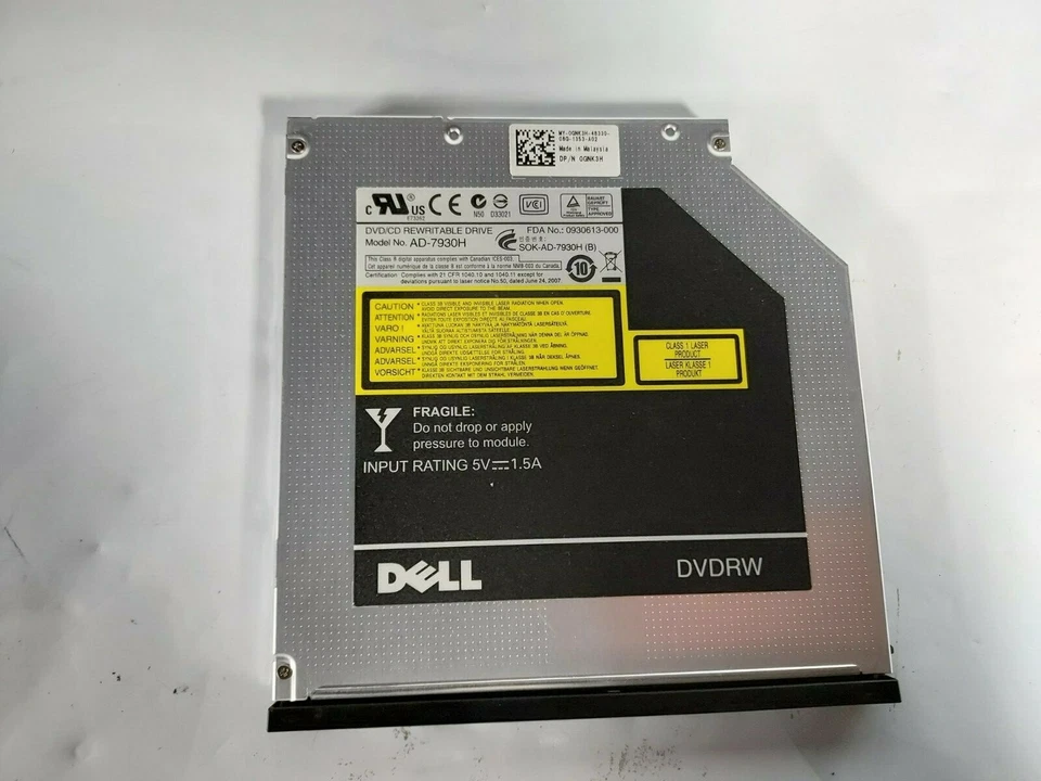 Dell CDRW DVDRW Drive GNK3H AD-7930H E6400 E6500 E6410 E6510 M2400 - Image 1 of 4
