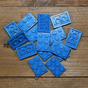 LEGO 3021 Bright Blue Plate 2X3 Qty 15 - Picture 1 of 4