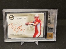Ben Roethlisberger 2004 Press Pass Gold 45/100 BGS 9/Auto 10 Rookie RC