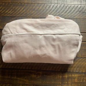 Pottery Barn Kids Oversized Anywhere Chair Cover Only Blush W/ White Piping Read - Picture 1 of 3