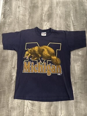 Camiseta de Colección Años 90 Universidad de Michigan Wolverines Talla Grande (Ropa de Equipo) 🔥 Foto 1 de 4