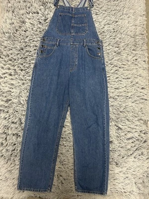 Mono We The Free People Mujer Grande Azul Ziggy Pierna Recta Babero Denim Foto 1 de 4