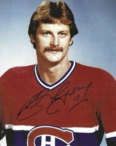 Autographed ROD LANGWAY Montreal Canadiens 8x10 Photo- w/COA - Picture 1 of 1