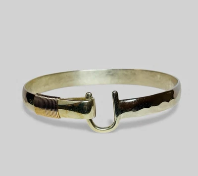 Sonya Sterling 925 Silver St Croix U Hook 8 mm Bangle Bracelet 7.5 in - Image 1 of 4