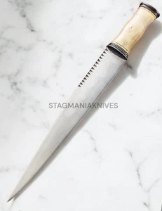 Premium Hand Forged J2 Steel Hunting Scottish Dirk 14th Century Bowie Knife - Picture 1 of 1