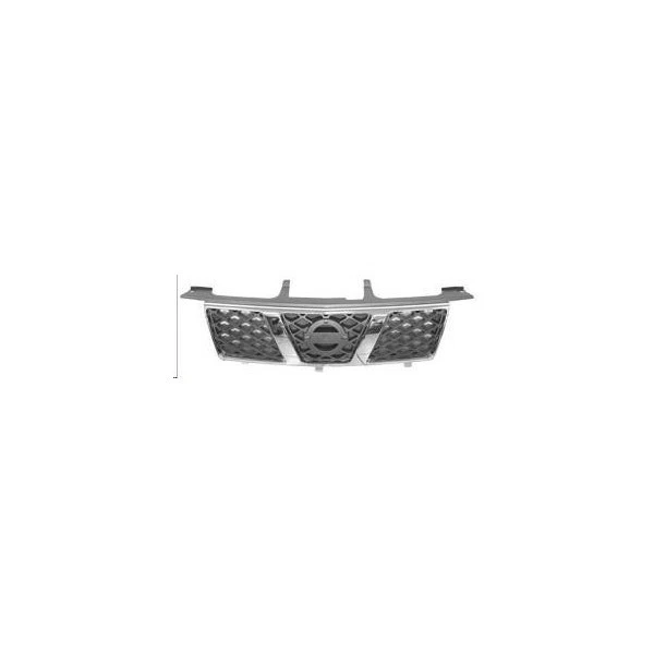 Vordere Kühlergrillmaske Für Nissan X-Trail 2005 Bis 2007 Chrom Und Grau - Bild 1 von 1