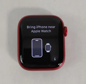 Apple Montre Séries 7 41 mm Rouge Aluminium Coque 32 GO GPS + Cellulaire - Photo 1 sur 6