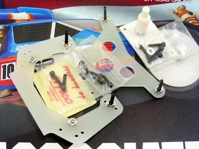 Team Associated RC10 Graphite Completed Front Rear Shock Tower Trans Brace Mount - Image 1 of 4