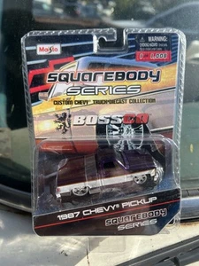 Maisto Squarebody Series 1987 Chevy Pick Up 1/1008 “PURPLE/WHITE” “NIB” - Picture 1 of 2