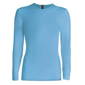 Long Sleeve Cotton crewneck snug fit layering t-shirt top for girls - Picture 1 of 16