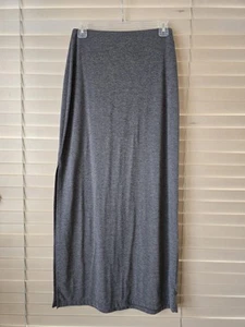 Old Navy Women's Long Gray Skirt Side Slit Size XS - Picture 1 of 8