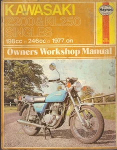 KAWASAKI Z200,KZ200 & KL250 TRAIL BIKE HAYNES WORKSHOP MANUAL 1977-1979 - Picture 1 of 1