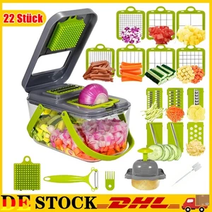 Gemüseschneider Zerkleinerer Slicer-Dicer Multischneider Gemüsehobel Küchengerät - Bild 1 von 15