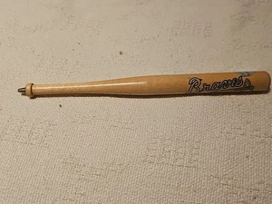Vintage Atlanta Braves Souvenir Holz Baseballschläger Füllfederhalter - Bild 1 von 5