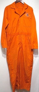vtg INTERWEST AVIATION Jumpsuit Coveralls 40 LONG Red Kap Work SLC Utah Airport - Picture 1 of 15