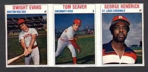 1979 HOSTESS PANEL #64 65 66 Dwight Evans / Tom Seaver/ G. Hendrick SP EX-MT+  A - Picture 1 of 2