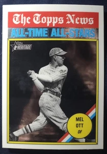 Topps Heritage 2025 - All-Time All-Stars MEL OTT #348 cromado - Imagen 1 de 2