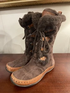 Stivali donna The North Face Abby II marroni impermeabili Primaloft 200G pizzo taglia 6 - Foto 1 di 12