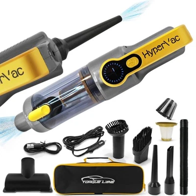 HyperVac 2-in-1 Corded & Cordless Car Vacuum + Blower | 18500Pa Suction, Flex... - Image 1 of 4