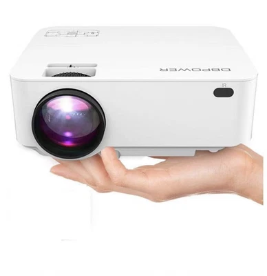DBPOWER L12 Mini Projector 3000L LED 1080P Home Theater Movie Video HDMI USB TV - Image 1 of 4