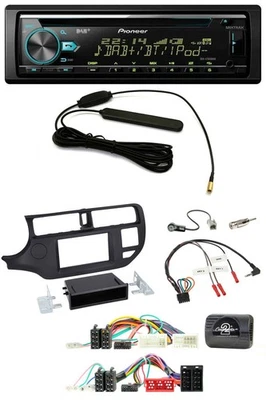 Pioneer CD MP3 Lenkrad DAB USB Autoradio für Kia Rio UB 2011-2015 schwarz - Bild 1 von 4