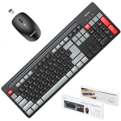 Full Set 2.4GHz Wireless Keyboard and Mouse UK USB Dongle for PC Laptop - Image 1 of 4